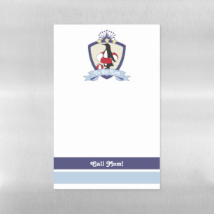 Swimming Club Crest Cute Penguin Kids To Do List Magnetic Dry Erase Sheet