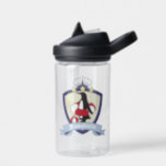 Swimming Club Crest Cute Penguin Water Bottle