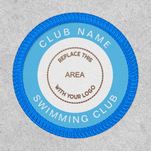 Swimming Club Name Logo Fully Customisable Patch