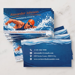 Swimming Coach Business Card