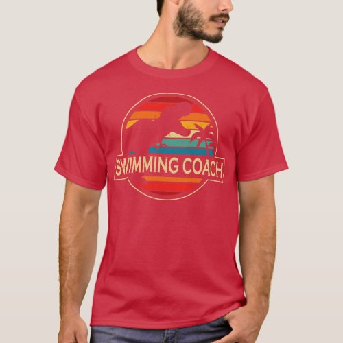 Swimming Coach Dinosaur T_Shirt
