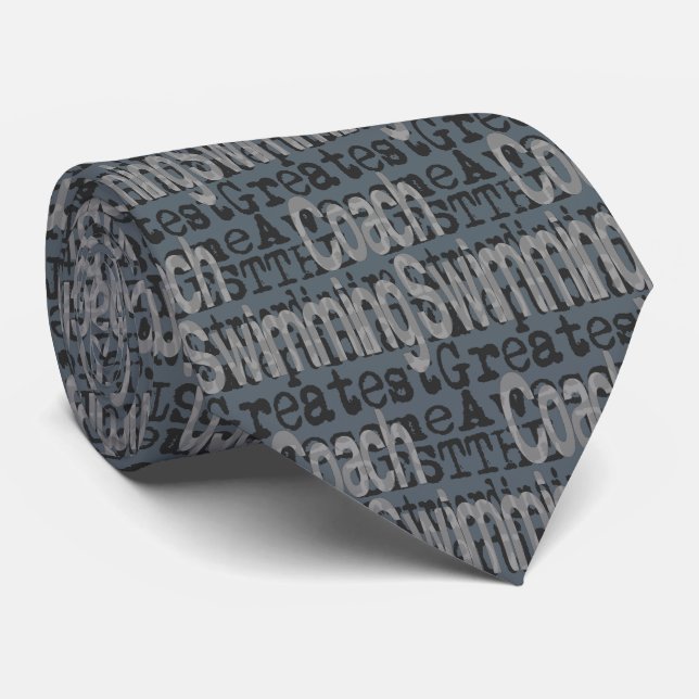 Swimming Coach Extraordinaire Neck Tie (Rolled)