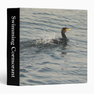 Swimming Cormorant (1.5in) 3 Ring Binder
