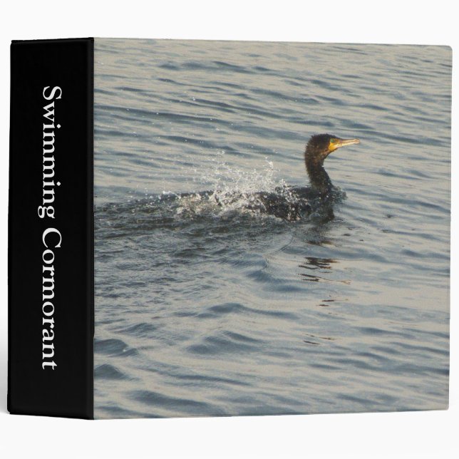 Swimming Cormorant (2in) Binder (Front/Spine)