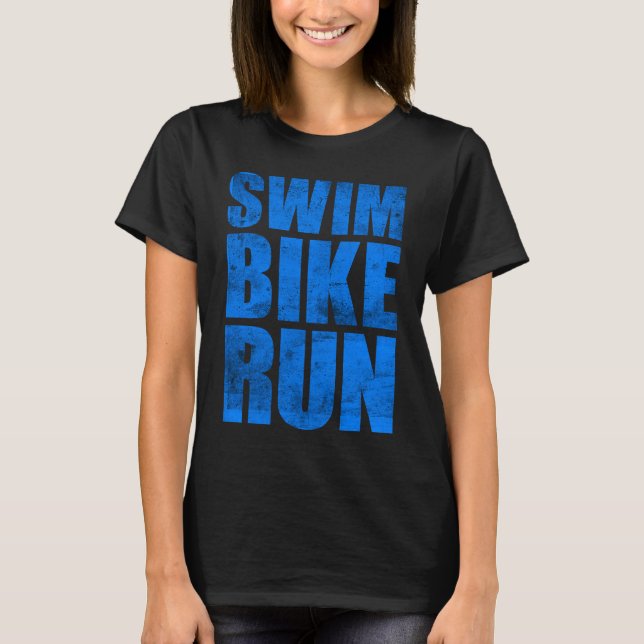 SWIMMING CYCLING RUNNING KONA 2023 TRIATHLETE MENS T-Shirt (Front)