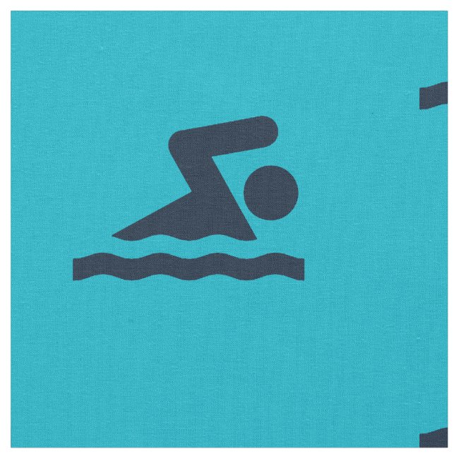 Swimming Design Fabric