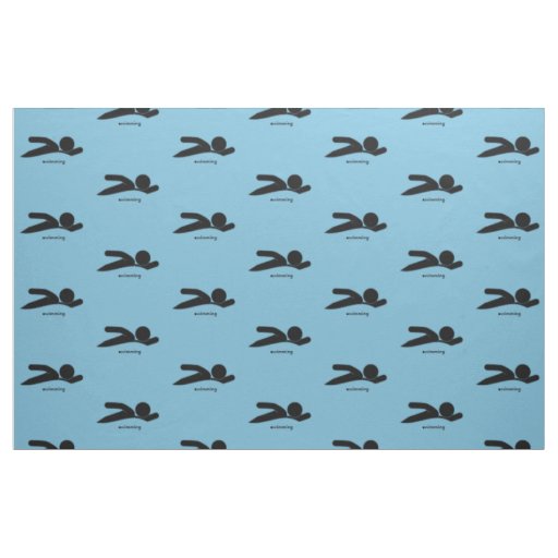 Swimming Design Fabric
