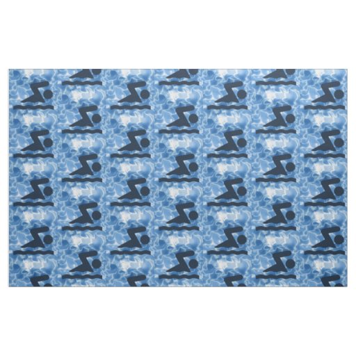 Swimming Design Fabric