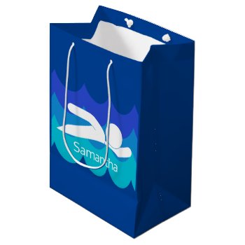 Swimming Design Gift Bag by SjasisSportsSpace at Zazzle