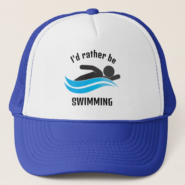 Swimming Design Hat