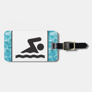 Swimming Design Luggage Tags