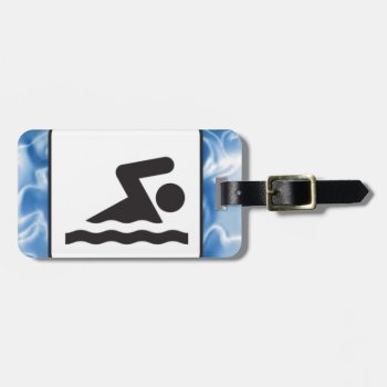 Swimming  Design Luggage Tags by SjasisSportsSpace at Zazzle