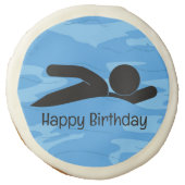 Swimming Design Sugar Cookie (Front)