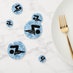 Swimming Design Table Confetti