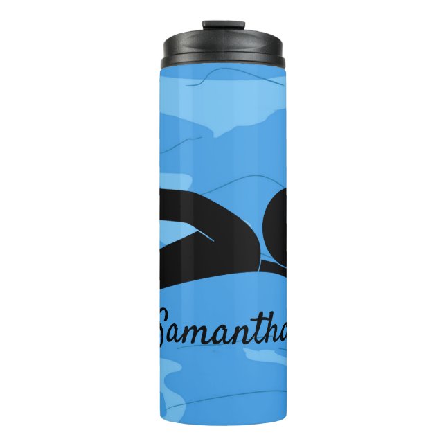 Swimming Design Thermal Tumbler (Front)