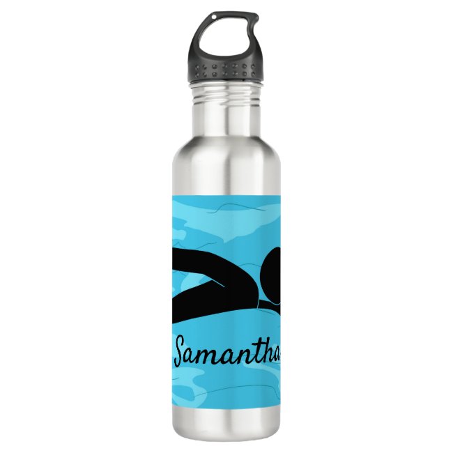 Swimming Design Water Bottle