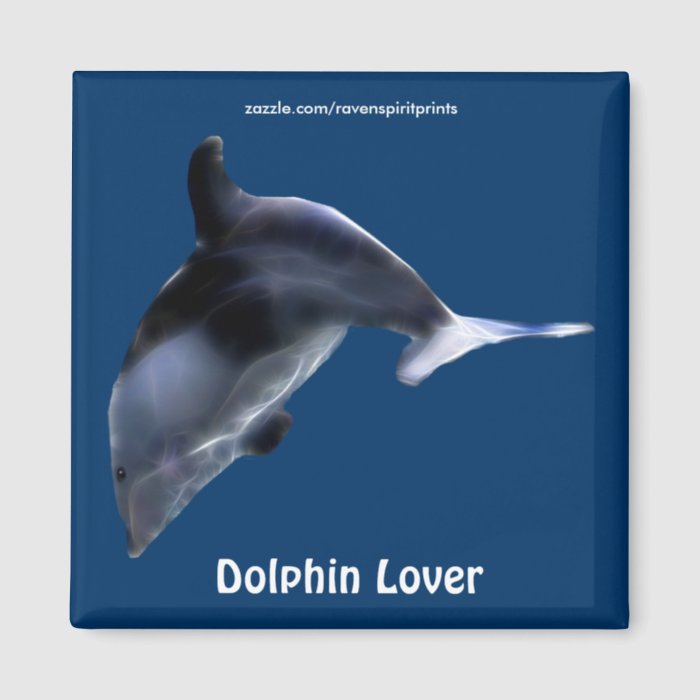 Swimming DOLPHIN Art Magnet