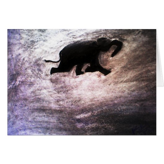 Swimming Elephant Cards (Front Horizontal)