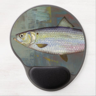 Swimming Fish on Canvas Gel Mouse Pad