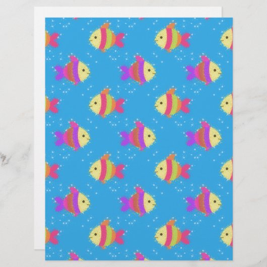 Swimming Fish Pattern (Front/Back)