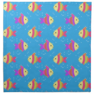Swimming Fish Pattern Napkin
