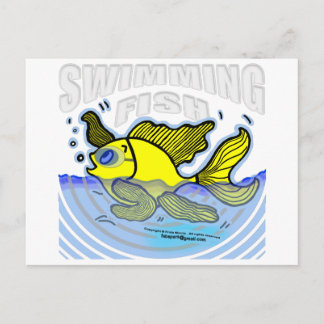Swimming Fish Postcard
