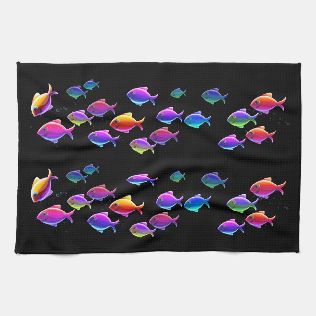 Swimming Fish Towel (Horizontal)