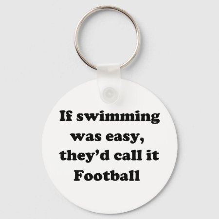 Swimming Football Keychain