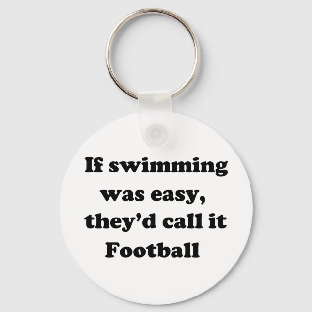 Swimming Football Keychain (Front)