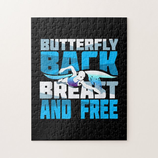 Swimming Gift For Swimmer Jigsaw Puzzle (Vertical)