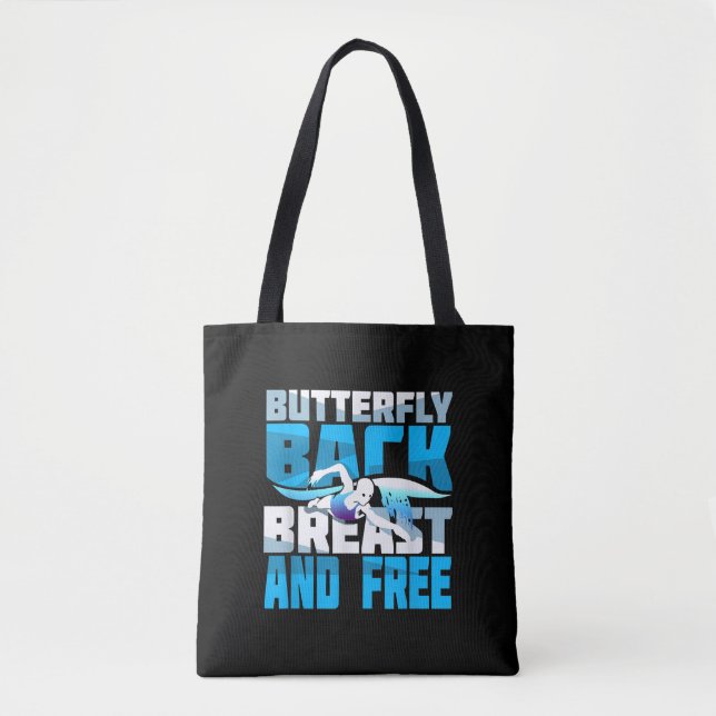 Swimming Gift For Swimmer Tote Bag (Front)