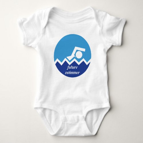 Swimming gifts future swimmer custom baby bodysuit