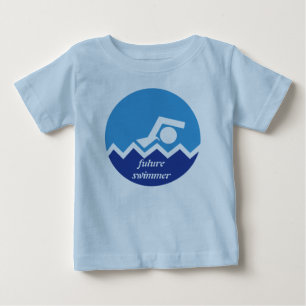 Swimming gifts, future swimmer custom baby T-Shirt
