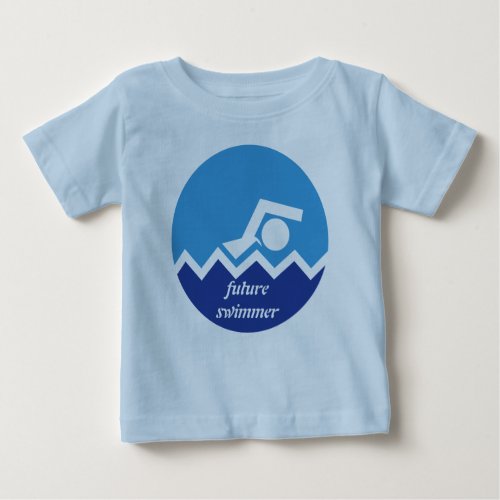 Swimming gifts future swimmer custom baby T_Shirt