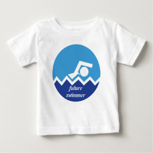 Swimming gifts, future swimmer custom baby T-Shirt