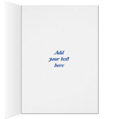 Swimming gifts, swimmer on a blue circle custom (Inside (Right))