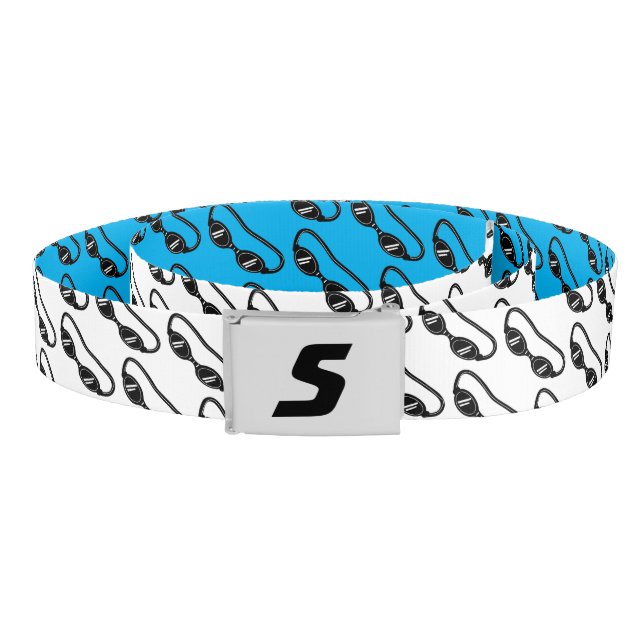 Swimming goggles pattern custom belt for swimmer (Coil)