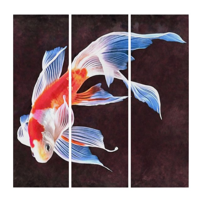 Swimming Goldfish Realistic Fine Art (Front)