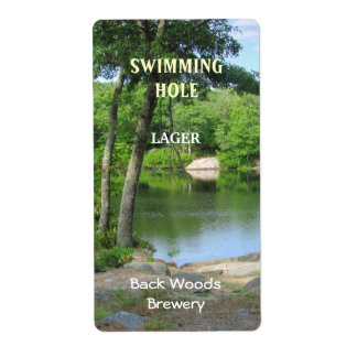 Swimming Hole ~ Beer Label