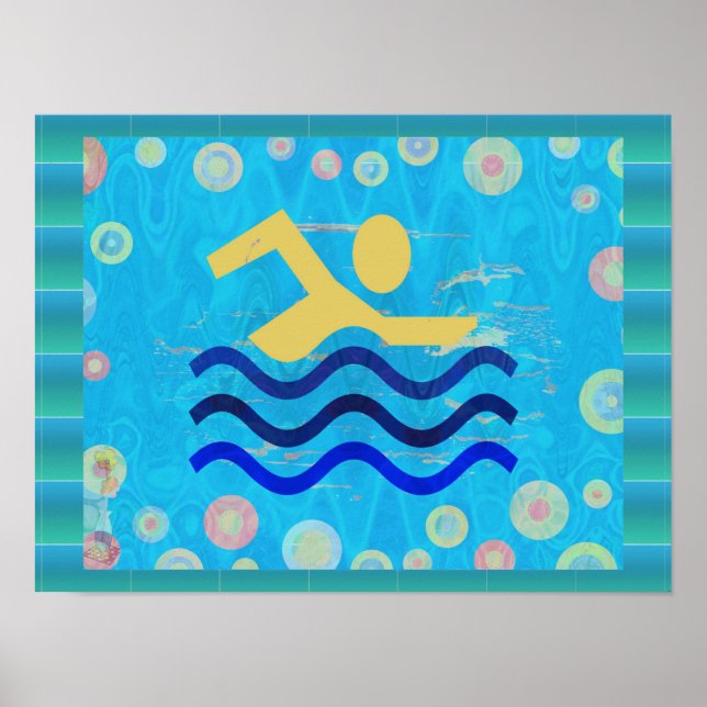 Swimming:  Hot Times Cool Mind Poster (Front)