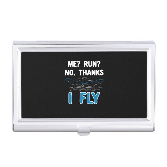 Swimming - I Fly Business Card Case (Front)