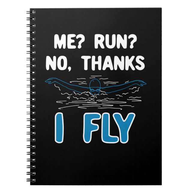 Swimming - I Fly Notebook (Front)