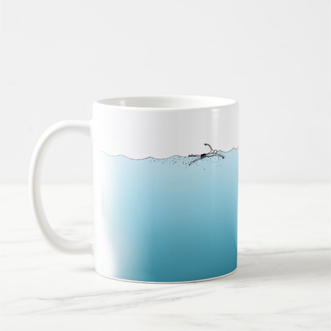 Swimming I go Coffee Mug (Left)
