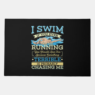Swimming - I Swim Doormat