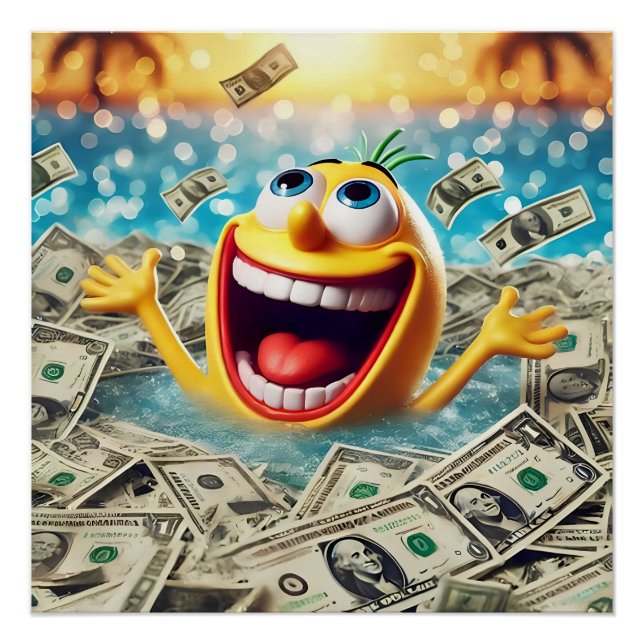 swimming in money poster (Front)