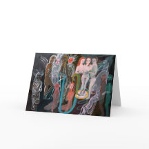 Swimming in the Spirit World greeting card