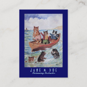 Swimming Instructor / Canoe Rentals - Two Sided Business Card