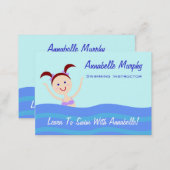 Swimming Instructor/Coach Business Card (Front/Back)