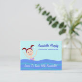 Swimming Instructor/Coach Business Card (Standing Front)