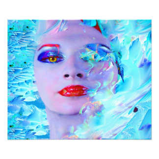 Swimming into the Blue Photo Print